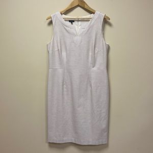 Talbots Sleeveless Shift Ivory Dress size 12